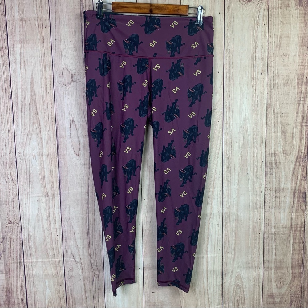 Victoria's Secret‎ Plum Panther Print Leggings